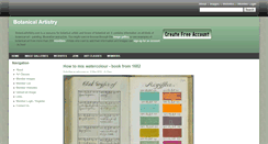 Desktop Screenshot of botanicalartistry.com
